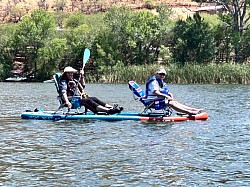 Paddle boarding